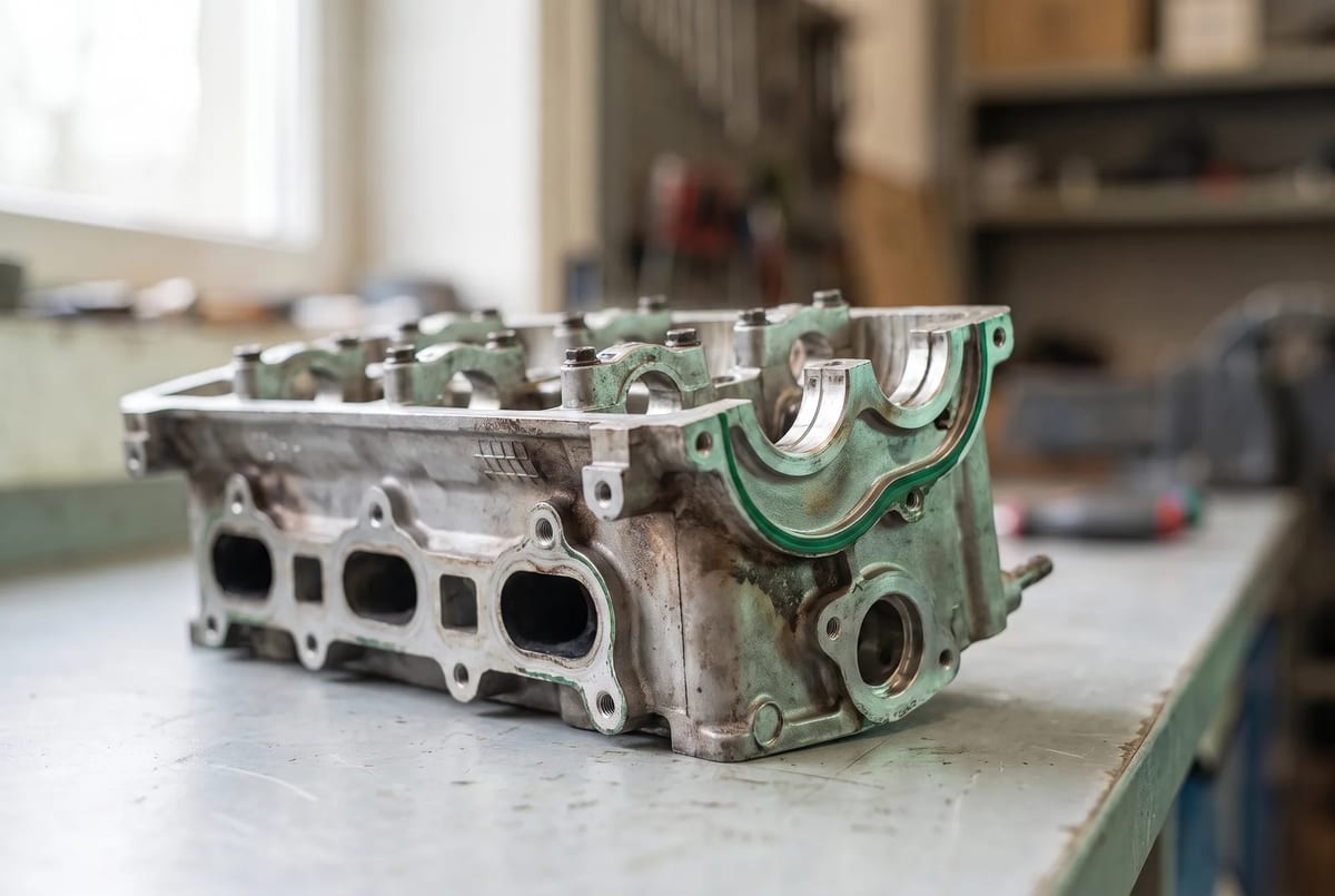 Gebrauchtes Zylinderkopf vom Autoverwerter, geprüft und einbaufertig