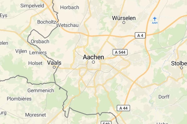 Karte von Aachen