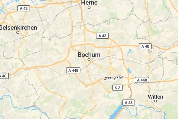 Karte von Bochum