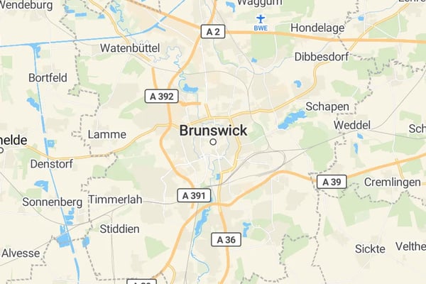 Karte von Braunschweig