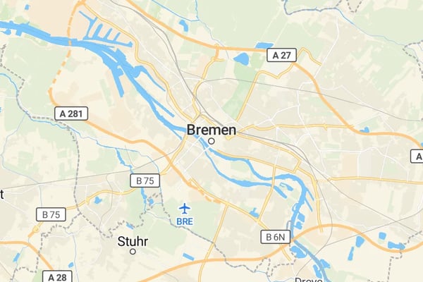 Karte von Bremen