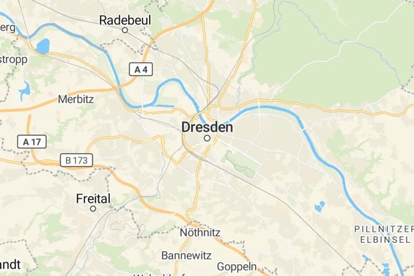 Karte von Dresden