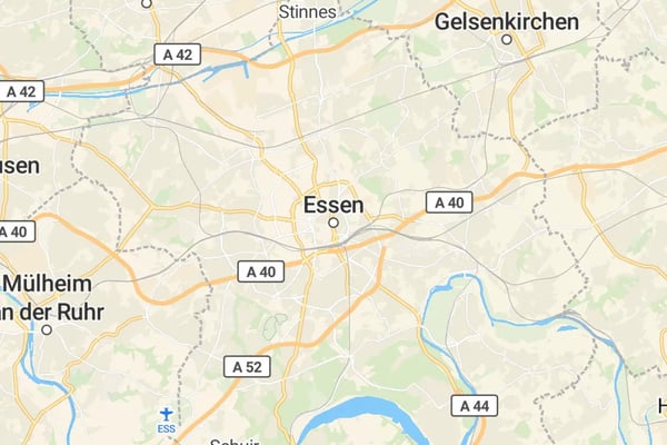 Karte von Essen