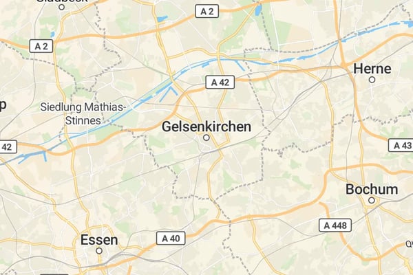 Karte von Gelsenkirchen