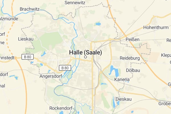 Karte von Halle (Saale)