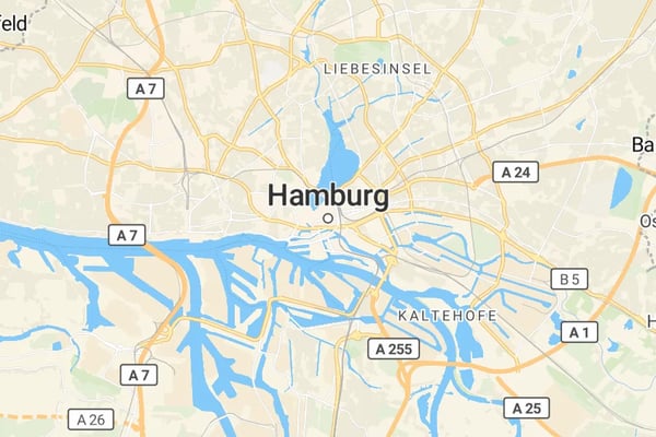 Karte von Hamburg