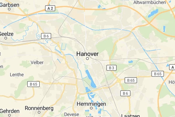 Karte von Hannover