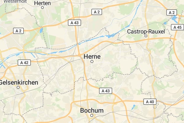 Karte von Herne