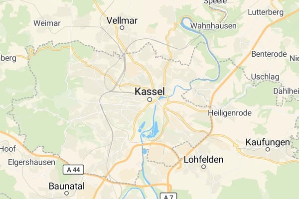 Karte von Kassel