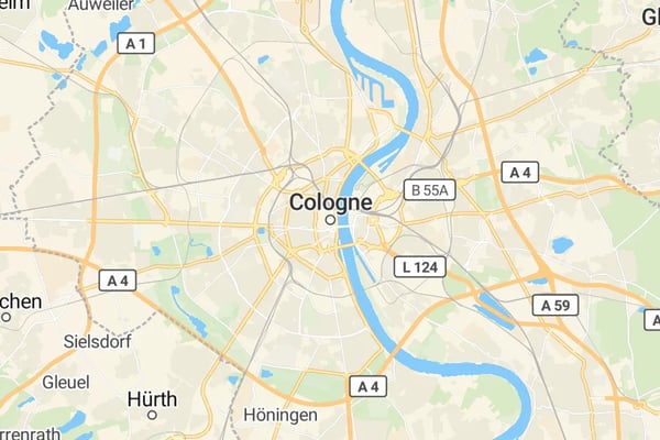 Karte von Köln