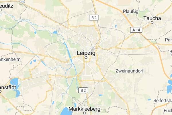 Karte von Leipzig