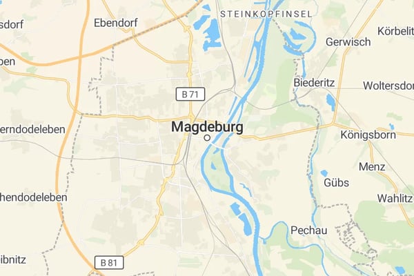 Karte von Magdeburg