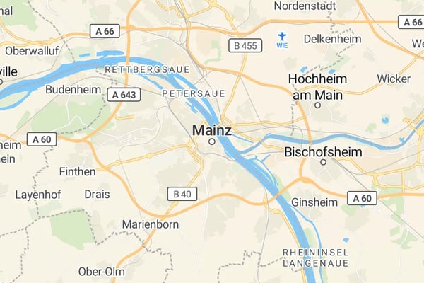 Karte von Mainz