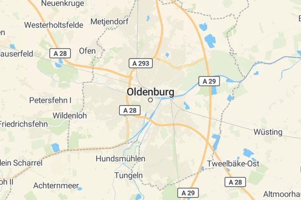 Karte von Oldenburg