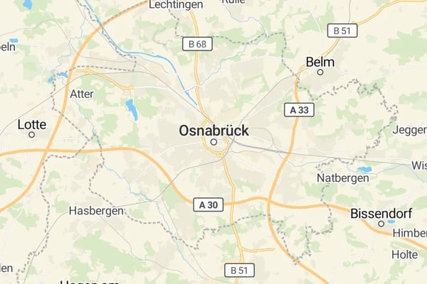 Karte von Osnabrück