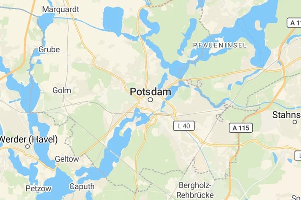 Karte von Potsdam
