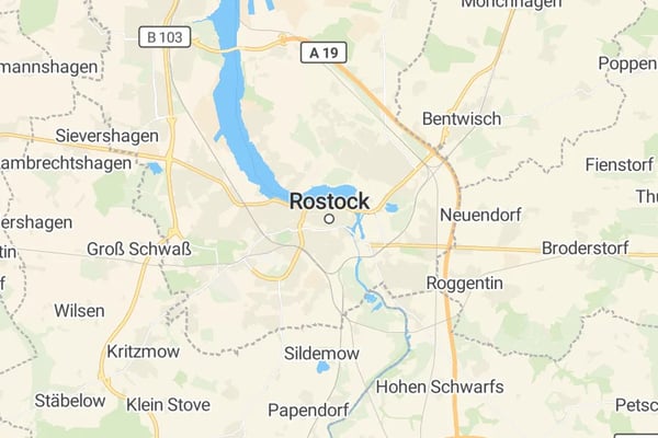 Karte von Rostock