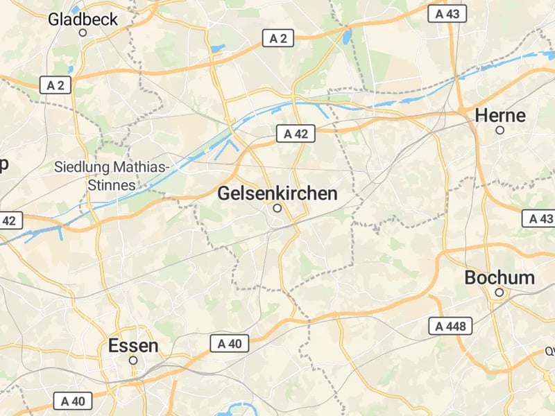 Karte des Einzugsgebiets, Autoverwertung Gelsenkirchen