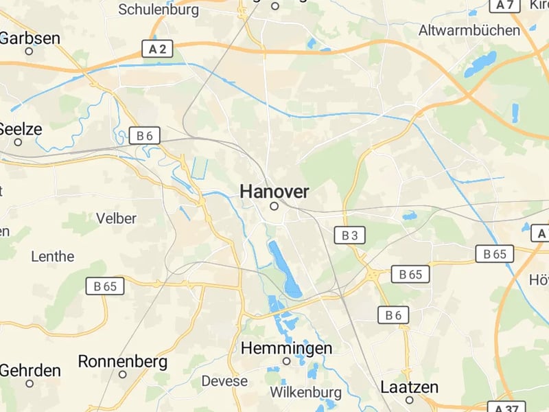 Karte des Einzugsgebiets, Autoverwertung Hannover
